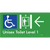 Unisex Accessible Toilet on Level 1 Via Lift w/ Large Arrow