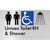 Unisex Accessible Toilet RH & Shower