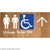 Unisex Accessible Toilet RH w/ Large Arrow
