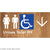 Unisex Accessible Toilet RH w/ Large Arrow
