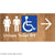 Unisex Accessible Toilet RH w/ Large Arrow