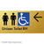 Unisex Accessible Toilet RH w/ Large Arrow