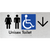 Unisex Accessible Toilet with Arrow