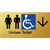 Unisex Accessible Toilet with Arrow