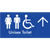 Unisex Accessible Toilet with Arrow