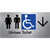 Unisex Accessible Toilet with Arrow