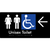 Unisex Accessible Toilet with Arrow