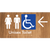 Unisex Accessible Toilet with Arrow