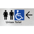 Unisex Accessible Toilet with Arrow