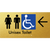Unisex Accessible Toilet with Arrow