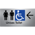 Unisex Accessible Toilet with Arrow