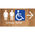 Unisex Accessible Toilet with Arrow