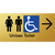 Unisex Accessible Toilet with Arrow