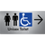 Unisex Accessible Toilet with Arrow