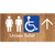 Unisex Accessible Toilet with Arrow