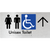 Unisex Accessible Toilet with Arrow
