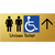 Unisex Accessible Toilet with Arrow