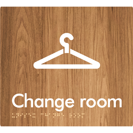 Braille Sign Unisex Change Room - Braille Tactile Signs Aust. - BTS144-wdg - Custom Signs - Fast Shipping - High Quality - Australian Made & Owned