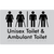 Unisex Toilet & Ambulant Toilet with Air Lock
