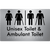 Unisex Toilet & Ambulant Toilet with Air Lock