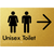 Unisex Toilet with Large Arrow