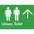 Unisex Toilet with Large Arrow