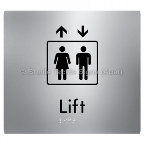 Braille Sign Lift - Braille Tactile Signs (Aust) - BTS228-aliS - Fully Custom Signs - Fast Shipping - High Quality - Australian Made & Owned