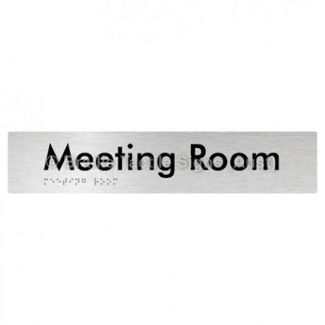Braille Sign Meeting Room - Braille Tactile Signs (Aust) - BTS249-aliB - Fully Custom Signs - Fast Shipping - High Quality - Australian Made & Owned