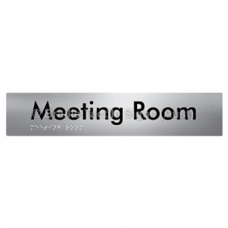 Braille Sign Meeting Room - Braille Tactile Signs (Aust) - BTS249-aliS - Fully Custom Signs - Fast Shipping - High Quality - Australian Made & Owned