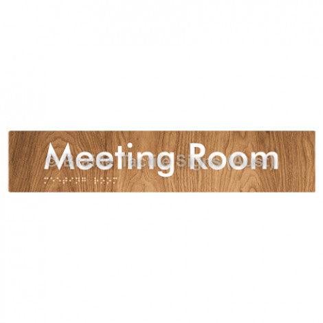 Braille Sign Meeting Room - Braille Tactile Signs (Aust) - BTS249-wdg - Fully Custom Signs - Fast Shipping - High Quality - Australian Made & Owned