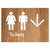 Toilets w/ Large Arrow: