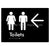 Toilets w/ Large Arrow: