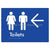 Toilets w/ Large Arrow: