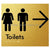 Toilets w/ Large Arrow: