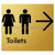 Toilets w/ Large Arrow: