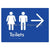 Toilets w/ Large Arrow: