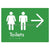 Toilets w/ Large Arrow: