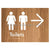 Toilets w/ Large Arrow: