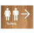 Toilets w/ Large Arrow: