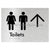 Toilets w/ Large Arrow: