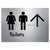 Toilets w/ Large Arrow: