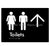 Toilets w/ Large Arrow: