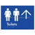 Toilets w/ Large Arrow: