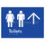 Toilets w/ Large Arrow: