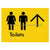 Toilets w/ Large Arrow: