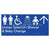 Unisex Accessible Toilet LH / Shower / Baby Change w/ Large Arrow: