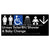 Unisex Accessible Toilet RH / Shower / Baby Change w/ Large Arrow