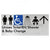 Unisex Accessible Toilet RH / Shower / Baby Change w/ Large Arrow