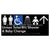 Unisex Accessible Toilet RH / Shower / Baby Change w/ Large Arrow