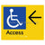 Accessible Entry w/ Large Arrow: